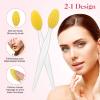 5 Pcs Facial Cleansing Brush,Lip Scrub Brush,Silicone Face Mask Brush for Face Scrubber & Lip Scrubber,For Massaging,Exfoliating,Remove Blackheads,Makeup Skincare Removal,DIY Mask view 3