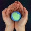 Gift Republic You are My World Bath Bomb Blueberry and Green Tea Scented Bath Bomb Gift Republic Earth Shaped Bath Time Fun Pampering Gift view 3