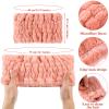 WILLBOND 6 Pieces Extra Wide Band 5 Inch Spa Facial Microfiber Headband Elastic Makeup Headbands Hair Accessories for Thick and Curly Hair, 6 Colors view 4