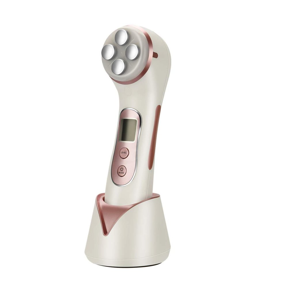 MiSMON Wrinkle Reduction Device, 5 in 1 Multifunction Facial Massager, High Frequency LED Skin Care Beauty Device, Skin Rejuvenation/Anti-Aging/Skin Tightening/Face Lifting/Face Cleansing