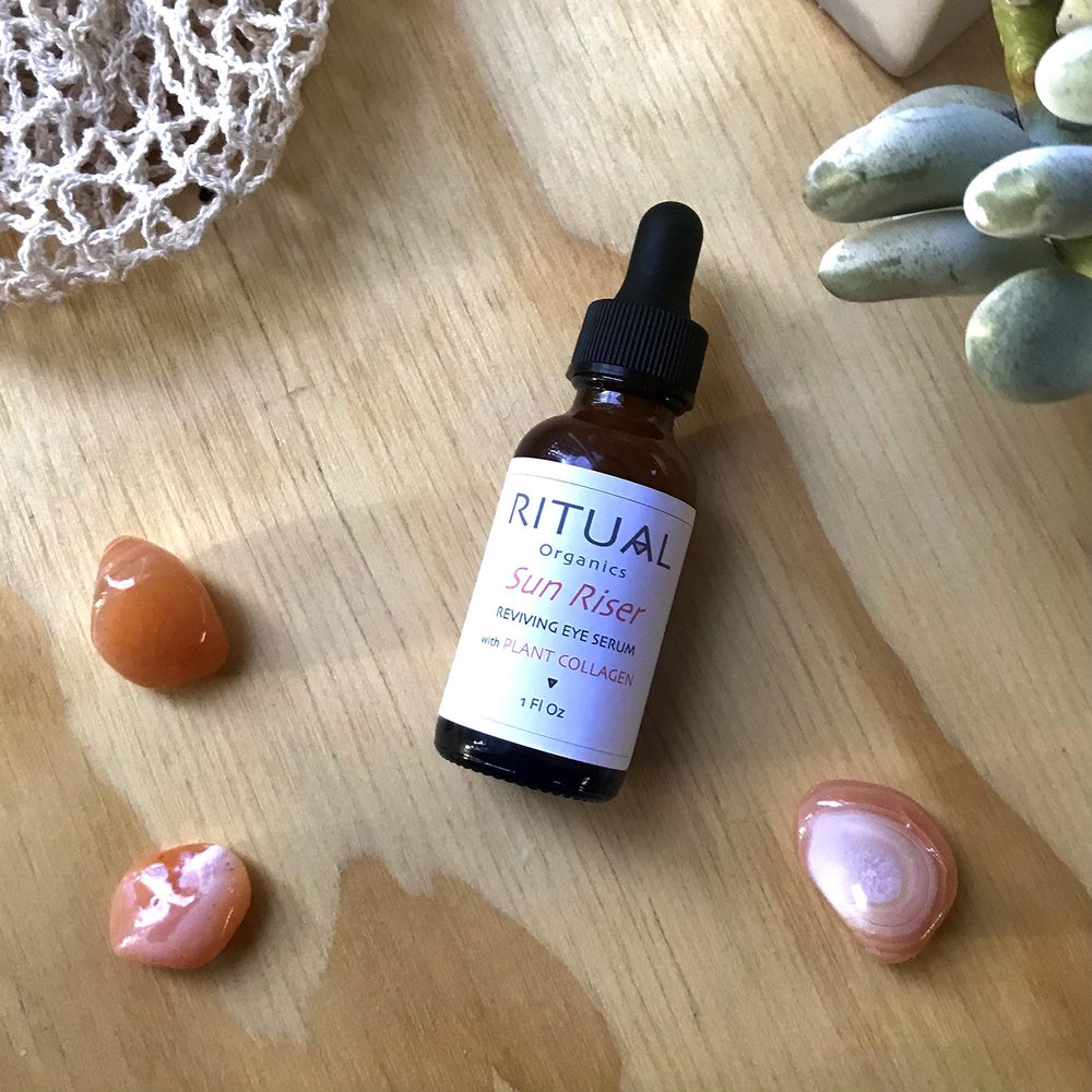 Sun Riser Reviving Eye Serum with Plant Collagen > Vegan > Palm-Free