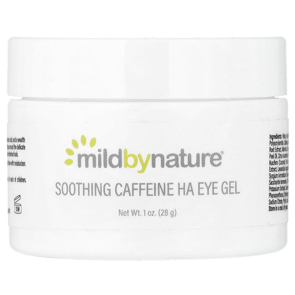 Sympli Beautiful Soothing Caffeine & Hyaluronic Acid Eye Gel, Cooling and Fast Absorbing Eye Treatment, Cruelty-Free, 1 oz (28 g)
