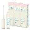 FEG Eyebrow Enhancer Growth Serum for Thicker Brows | Natural Brow Enhancing Serum for Growing and Thickening Eyebrows | Stimulates Natural Growth | 3-Pack of 3ml Tubes view 1