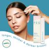 FEG Eyebrow Enhancer Growth Serum for Thicker Brows | Natural Brow Enhancing Serum for Growing and Thickening Eyebrows | Stimulates Natural Growth | 2-Pack of 3ml Tubes view 2