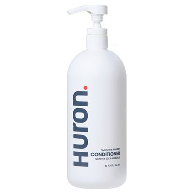 Huron Mens Conditioner - Lightweight, Hydrating Conditioner - Eliminates Frizzy Hair, Moisturizes, & Restores Shine - Clean & Invigorating Scent - 100% Vegan Ingredients & Cruelty-Free - 32 Fl Oz