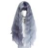 osseoca Light Gray Dark Gray Cosplay Lolita Long Curly Hair 28 INCH Girls Harajuku High Temperature Silk Crazy Party COS Wig view 1