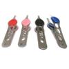 1 Stainless Steel Eyebrow Tweezers Slanted Precision Tip Hair Tweezerette 4-inch view 2