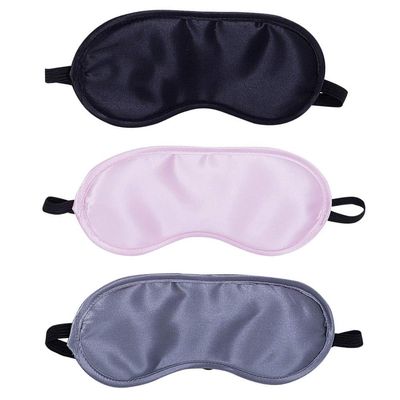 1 PC Silk Sleep Eye Mask Travel Soft Padded Shade Cover Blindfold Sleeping Relax