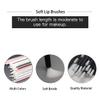 100 Pcs Disposable Makeup Lip Brushes Lipstick gloss brush Lip Gloss Applicators with Soft Brush Head Cosmetic Lip Brush Wands mini paint brushes for cookies (White) view 3