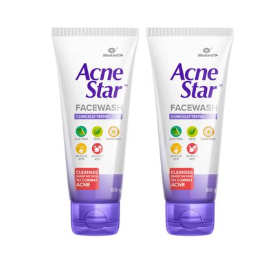 Acnestar Mankind Unisex Face Wash - (50 Gr, 2 Pc)