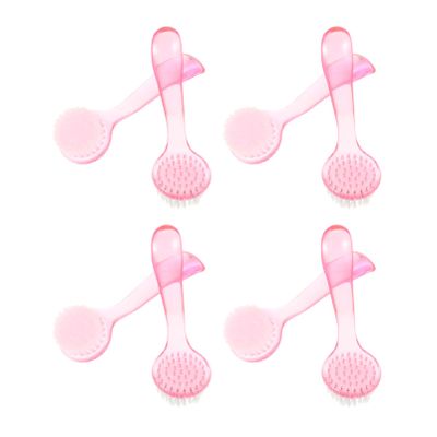 Beaupretty 8pcs Facial Exfoliator Pore Scrub Brush Gentle Face Cleaning Tools for Deep Cleansing Exfoliation Versatile Makeup Nail Brush Random Colors