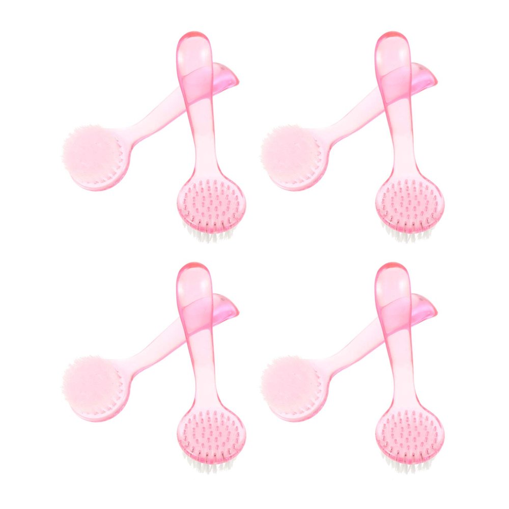 Beaupretty 8pcs Facial Exfoliator Pore Scrub Brush Gentle Face Cleaning Tools for Deep Cleansing Exfoliation Versatile Makeup Nail Brush Random Colors