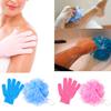 12Pc Shower Bath Glove Mesh Ball Wash Skin Massage Scrub Loofah Body Scrubber view 3