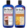 Dr. Teal's Pure Epsom Salt Foaming Bath Gift Set (2 Pack, 34 oz ea.) - Restore & Replenish Pink Himalayan and Glow & Radiance with Vitamin C & Citrus Essential Oils - Long Lasting Bubbles Nourish Skin view 1