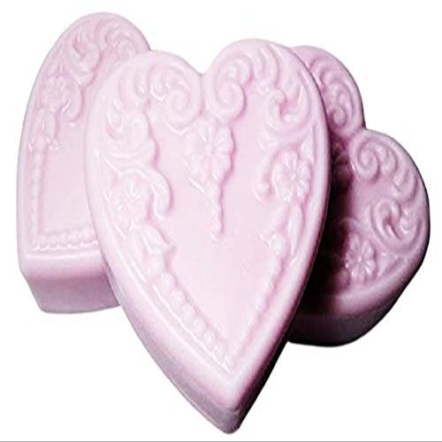 3 Wild Irish Rose Scented Heart Shaped Medium Size Goat Milk & Shea Soap Gift Set