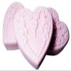 3 Wild Irish Rose Scented Heart Shaped Medium Size Goat Milk & Shea Soap Gift Set view 1