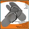 Chitra Artworks - Spa and Hotel Accessories, Guest House Kit Guest Room Free Size 5MM Sole Filp Flop Slipper - Grey (Pack of, Grey, Medium view 4