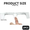 2PCS 8Inch Clear Plastic Tattoo Ruler Eyebrow Ruler Eyebrow Positioning Measure Tool for Tattoo Makeup view 2