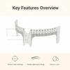 2PCS 8Inch Clear Plastic Tattoo Ruler Eyebrow Ruler Eyebrow Positioning Measure Tool for Tattoo Makeup view 4