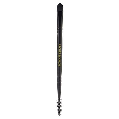 Arches and Halos Dual Ended Blending Makeup Brushes - Precision Concealer and Eyebrow Brush - Spoolie for Taming and Sculpting Brows - 1 pc