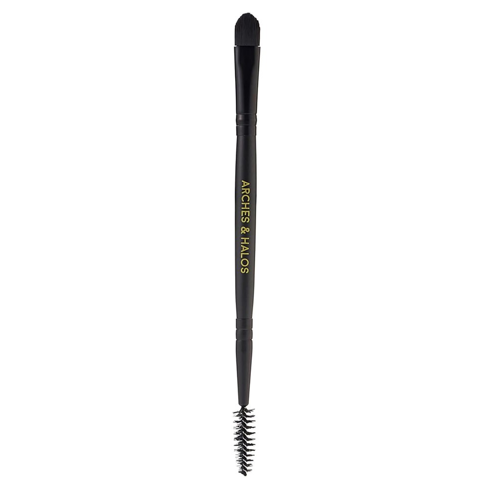 Arches and Halos Dual Ended Blending Makeup Brushes - Precision Concealer and Eyebrow Brush - Spoolie for Taming and Sculpting Brows - 1 pc