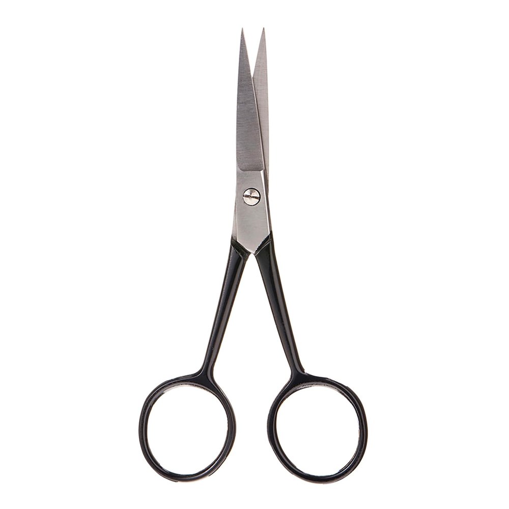 Arches and Halos Surgical Stainless Steel Eyebrow Scissors - Eyebrow Trimmer for Seamless Grooming - Short Sharp Blades for Precise Trimming - 1 pc