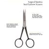 Arches and Halos Surgical Stainless Steel Eyebrow Scissors - Eyebrow Trimmer for Seamless Grooming - Short Sharp Blades for Precise Trimming - 1 pc view 2