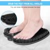 BESKAR Larger Shower Foot Scrubber Mat with Non-Slip Suction Cups- Cleans, Smooths, Exfoliates & Massages your Feet Without Bending, Improve Foot Circulation & Soothes Tired Feet- Black view 3