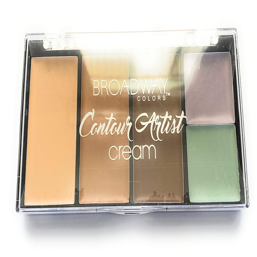 Broadway Colors (1) Contour Artist Cream - Cream Contour Kit - BCK01 Light/Medium - Net Wt. 0.098 oz. x 3 Contour Creams - 0.052 oz. x 2 Color Collector Creams
