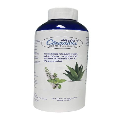 Hair Cleaners The All-Natural Derived Ingredients Combing Cream & Hair Mask is a Product with Peppermint, Jojoba and Sweet Almond Oils that Works Great During the Lice Removal Process.