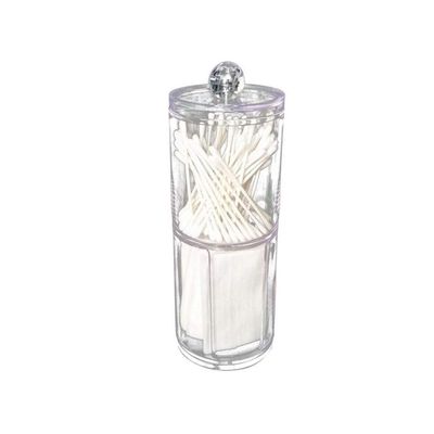 Acrylic Cotton Swab Makeup Organizer Storage Box Portable Container Make Up Cotton Pad Holder Cosmetics Organizer
