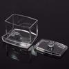 Acrylic Cotton Swab Makeup Organizer Storage Box Portable Container Make Up Cotton Pad Holder Cosmetics Organizer view 4