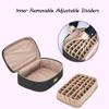 CURMIO Essential Oil Storage Case for 40 Bottles (5ml-30ml), Essential Oils Organizer Case with 2 Detachable Visible Pouches and Portable Handle, Patented Design, Black (Bag Only) view 3