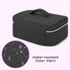 CURMIO Essential Oil Storage Case for 40 Bottles (5ml-30ml), Essential Oils Organizer Case with 2 Detachable Visible Pouches and Portable Handle, Patented Design, Black (Bag Only) view 4
