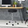 Nouva PU Leather Round Rolling Stool Chair w/Foot Rest- Height Adjustable Hydraulic Swivel Stools Round PU Leather Stools Workbench Stool Desk Stool Beauty Massage Tattoo Home Office Bar view 1
