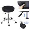 Nouva PU Leather Round Rolling Stool Chair w/Foot Rest- Height Adjustable Hydraulic Swivel Stools Round PU Leather Stools Workbench Stool Desk Stool Beauty Massage Tattoo Home Office Bar view 4