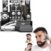 Beard Grooming Kit for Men - Straightener, Brush, Double-Sided Comb, Growth Oil, Balm, Shampoo, Conditioner, Razor, Scissors, and Shaping Tool view 1