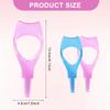 2PCS 4.1Inch Plastic Upper Lower Eyelash Mascara Guard Cover Protector Eyelash Makeup Tool with Eyelash Comb for Eyes Makeup (Blue+Pink) view 2