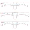 50pcs Microblading Accesories Accurate Permanent Makeup Eyebrow Shaping Tools Measurement Ruler Sticker For Microblading 3D Eyebrow view 1