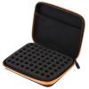 63 Slots Essential Oil Carrying Case, Portable Essential Oil Storage Bag with Foam Insert and Carrying Handle for Travel(orange) view 3