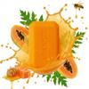 ASANTEE PAPAYA & HONEY Soap Bars with Vitamin C,E and Q10 Skin Cleansing 4.40 Oz (Pack of 4) view 2