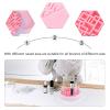 Silicone Makeup Brush Cleaning Mat Drying Rack Holder Cartoon Cat 2 in 1 Brush Mat with Holder Makeup Beauty Tools () view 4