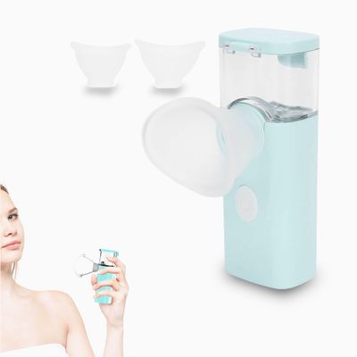 Dioche Portable Dry Eye Humidifier & Steamer - Eye Mist Sprayer for Moisturizing, Fast Steam, Makeup (Blue)