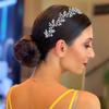 Jorsnovs Fashion Bridal Headpieces for Wedding Bride Hair Accessories Cubic Zirconia Headbands for Women CZ Birthday Gifts view 2