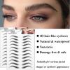 22 Pairs 4D Eyebrows Tattoo, Hair-Like Authentic Eyebrows, Eyebrows Tattoo Peel Off, Long Lasting Natural False Eyebrows Makeup Sticker for Eyebrow Grooming Shaping (Black) view 2