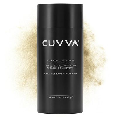 CUVVA Hair Building Fibers (30g) - Instantly Fill in Fine and Thinning Hair to Create a Thicker, Fuller Look - 10 Different Shades for Men & Women - Light Blonde