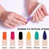 12 pcs Glass Nail File Double Sided Crystal Fingernail Files Set, Gradient Rainbow Color Buffer Manicure Tools for Women Girls(14 x 1 x 0.3 cm) view 3