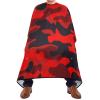Blueangle Bright Red Camouflage Barber Cape for Men Hair Cutting - Waterproof Salon Hairdressing Cape, 65" x 55" view 2