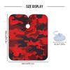 Blueangle Bright Red Camouflage Barber Cape for Men Hair Cutting - Waterproof Salon Hairdressing Cape, 65" x 55" view 3