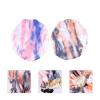 2pcs Adjustable Shower Cap Hair Shower Hat Bonnets for Women Tie Dye Hat Loose Sleeping Cap Shower Caps for Women Silk Bonnets Womens Hats Satin Broadside Women's Accessories view 4